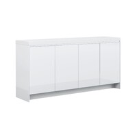Counter Credenza Buffet Cabinet with Stone Top 1608mm x 395mm Gloss White GOPR-B16WH/STONE