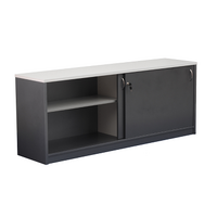 Counter Buffet Cabinet with Sliding Doors 1800mm x 720mm Metallic Grey GOPR-B18WH/CH