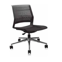 Magis Office Chair Chrome Base Black Plastic Frame