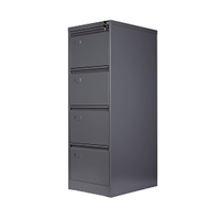4 Drawer Storage Office Steel Metal Filing Cabinet Charcoal GOPHD-MFC4CHA
