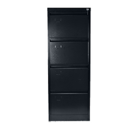 4 Drawer Storage Office Steel Metal Filing Cabinet Black GOPHD-MFC4BK