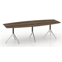 Lux Potenza Boardroom Conference Office Meeting Table Casnan White 3000 x 1200mm