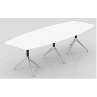 Lux Potenza Boardroom Conference Office Meeting Table 3000 x 1200mm White