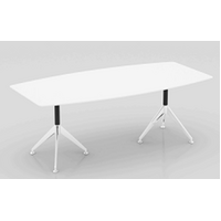 Lux Potenza Boardroom Table Conference Meeting Table White 2400 x 1200mm