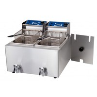 Birko Hot Food Fryer Double 8L With Tap Heating & Cooking 2x15amp 1001004