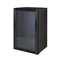 Heller 98L Black Beverage Cooler Refrigerator Cafe Wine Bar Fridge HBC98