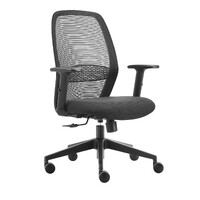 Style Ergonomics Black Mesh Office Chair with Arms Adjustable Task Chair SANTA