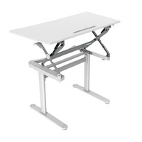 Sit Stand Gas Lift Operated Height Adjustable Office Computer Desk Rapid Surge 
