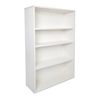 Rapidline 4 Shelf Bookcase Bookshelf 1800mm x 900mm x 314mm Enviroboard White