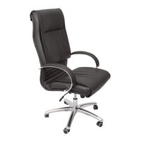 Rapidline Large Executive Office Chair High Back Seating PU Black CL820
