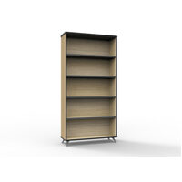 Rapidline Bookcase 1800mm  x 900mm Office Furniture Stoarge Shelving Natural Oak IFBK18