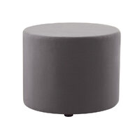 Rapidline Mars Round Ottoman Seat Visitors Chair Seating Charcoal MARS R CH