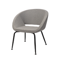 Opal Lounge Arm Chair Visitors Seat Light Grey Fabric OPAL LG