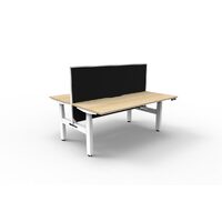 Electronic Sit Stand Back to Back Office Desk 1800mm x 1500mm Workstation with Screen AFRDI Cert B+2PWS1875