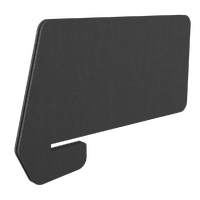 Slide On Eco Panel Screen Pin Board 820mm - 700mm Wide Black Rapidline SEPS70