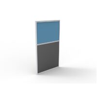 Panel Screen Pin Board 750mm W x 1250mm H Desk Partition Divider Blue Ironstone Fabric Rapidline SC712
