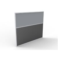 Panel Screen Pin Board 1500mm W x 1250mm H Desk Partition Divider Grey Ironstone Fabric Rapidline SC1512