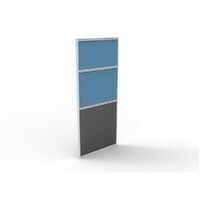Panel Screen Pin Board 750mm W x 1650mm H Desk Partition Divider Grey Ironstone Fabric Rapidline SC716