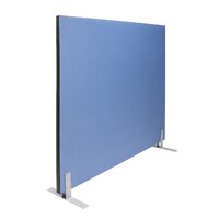 Acoustic Screen 1500mm  x 1500mm Office Divider Partition Noise Reduction Blue Fabric A1515 BU
