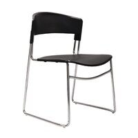 Visitors Chair Stackable Lightweight 100Kg Rating Lunch Room Sled Base Seating Rapidline Zola