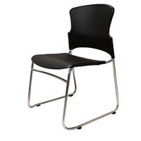 Visitors Chair Stackable Linking120Kg Rating Lunch Room Sled Base Seating Rapidline Zing