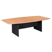 Boardroom Table 2400 x 1200mm Conference Meeting Charcoal Beech