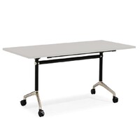 Metal Flip Frame  Office Meeting Table Desk with Grey Top 1500 W x 750 D Typhoon Flip Flop