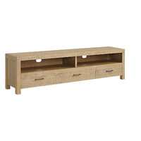 Large TV Entertainment Unit 2120mm 3 drawer Timber Canton Breeze 6531 CTL