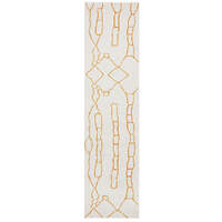 Rug Culture Modern Floor Area Runner Off White PARADISE PDS-AMY-GOLD-400X80