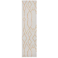 Rug Culture Modern Floor Area Runner Off White PARADISE PDS-IVY-GOLD-400X80