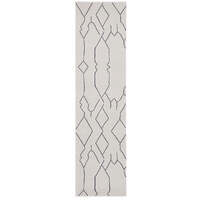 Rug Culture Modern Floor Area Runner Off White PARADISE PDS-IVY-GREY-300X80
