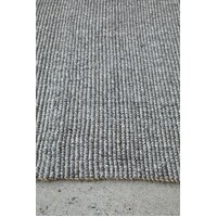 Rug Culture Plain & Textured, Coastal Floor Area Runner Charcoal Harlow HLO-ARIEL-GRA-400X80