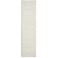 Rug Culture Contemporary, Modern, Plain & Textured Floor Area Runner Off White Lotus LOT-CARL-WHITE-400X80