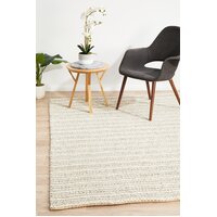 Rug Culture Hellena Braied Grey Felted Wool Flooring Rugs Area Carpet 225x155cm