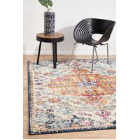 Rug Culture Carnival White Transitional Flooring Rugs Area Carpet 400x300cm