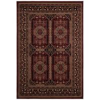 Rug Culture Traditional Afghan Design Flooring Rugs Area Carpet Burgundy Red 230x160cm