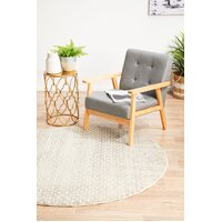 Rug Culture Diamond Grey Transitional Flooring Rugs Area Carpet 240x240cm