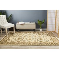 Rug Culture Classic Flooring Rugs Area Carpet Ivory with Ivory Border 230x160cm