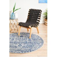 Rug Culture Frost Blue Transitional Flooring Rugs Area Carpet 200x200cm
