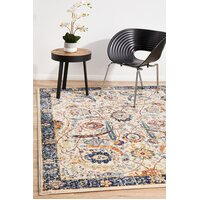 Rug Culture Peacock Ivory Transitional Runner 500x80cm