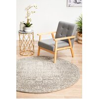 Rug Culture Homage Grey Transitional Flooring Rugs Area Carpet 200x200cm