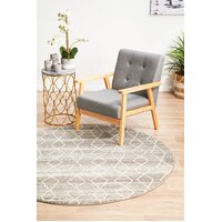 Remy Silver Transitional Flooring Rug Area Carpet 150x150cm