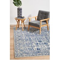 Rug Culture Frost Blue Transitional Flooring Rugs Area Carpet 290x200cm