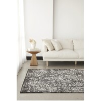 Rug Culture Scape Charcoal Transitional Runner 400x80cm