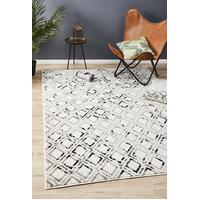 Rug Culture Jordyn Modern Floor Area Rugs White Black Grey  MET-607-BLWH-290X200cm