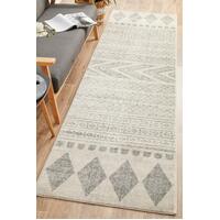 Rug Culture Adani  Modern Tribal Design Runner Rugs Grey MIR-359-GRY-400X80cm