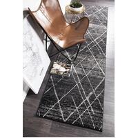 Rug Culture Noah Charcoal Contemporary Runner Rugs OAS-452-CHAR-500X80cm