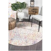 Rug Culture Ismail Multi Grey Rustic Round Floor Area Rugs OAS-456-MULT-150X150cm