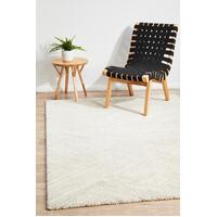 Rug Culture ALPINE 844 Floor Area Carpeted Rug Contemporary Rectangle Silver & White 230X160cm
