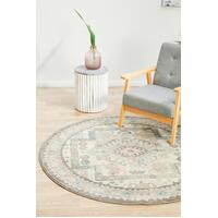 Rug Culture AVENUE 704 Floor Area Carpeted Rug Modern Round Charcoal 150X150cm